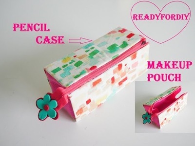 DIY Pencil Pouch | Makeup Pouch - Recycling Cardboard