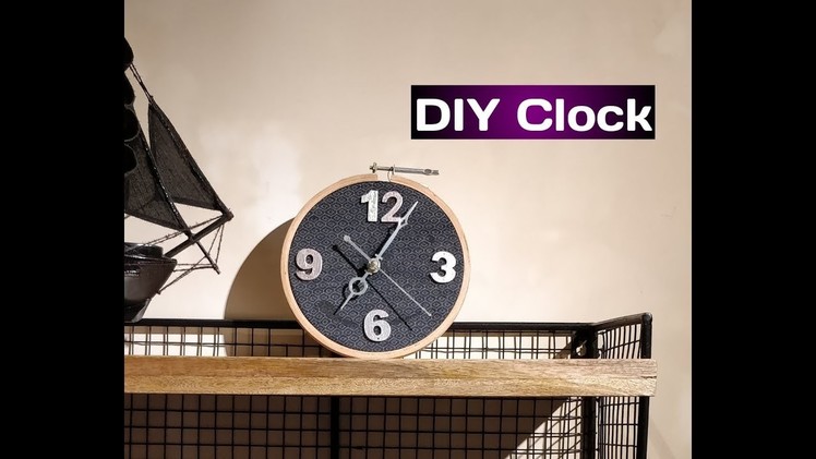 DIY Wall Clock With Embroidery Hoop | Dilpreet Kaur |