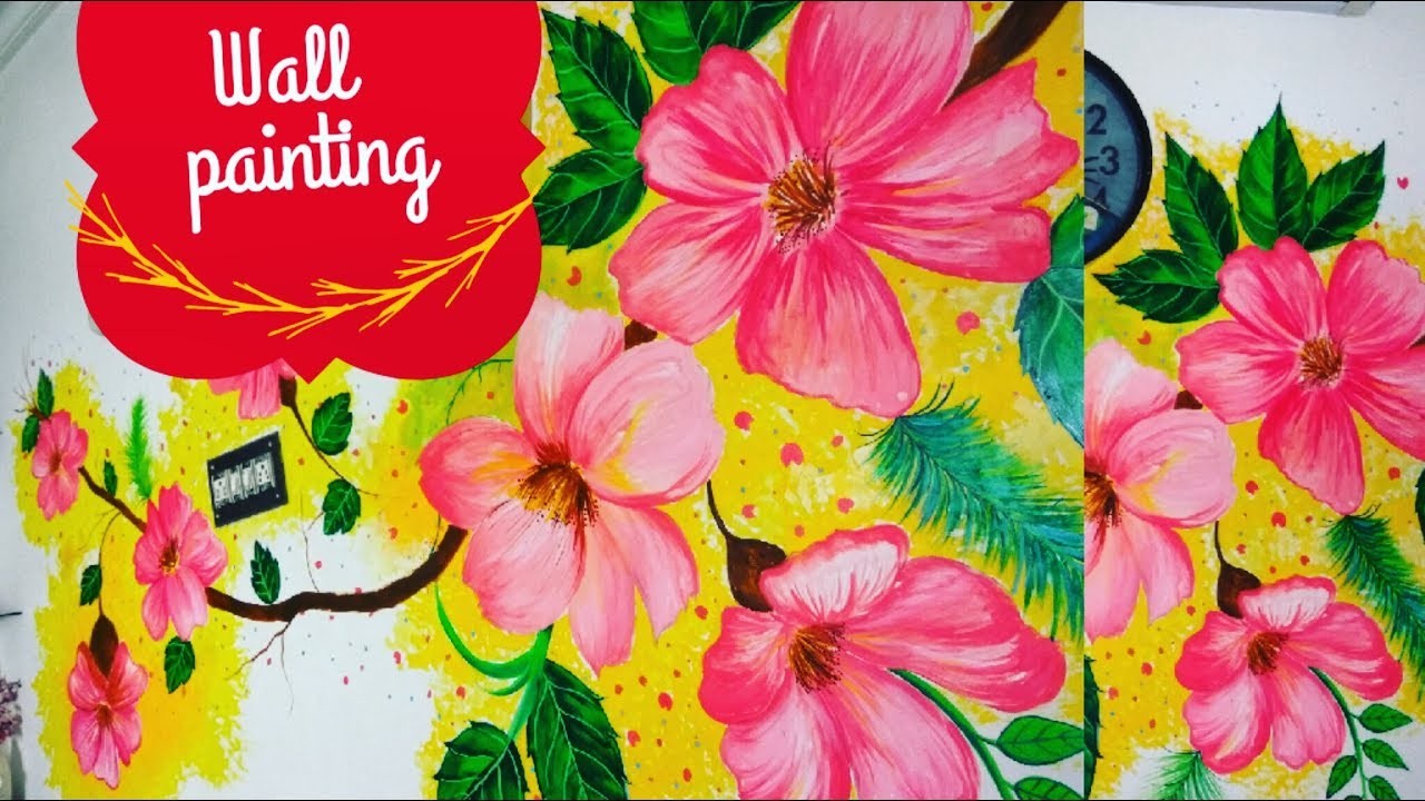 Diy Wall Painting Flowers