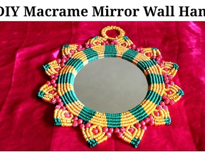 Easy Macrame Mirror Wall Hanging || New Design