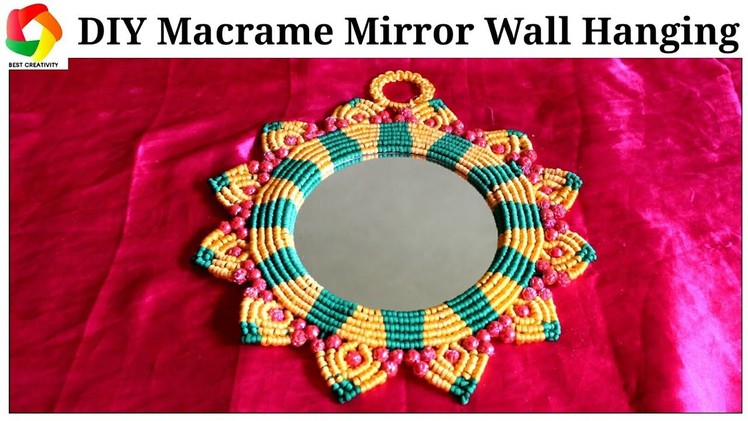 Easy Macrame Mirror Wall Hanging || New Design