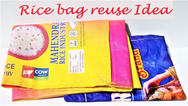 Easy reuse recycle idea of rice bag | DIY basket with waste material | Best out of waste