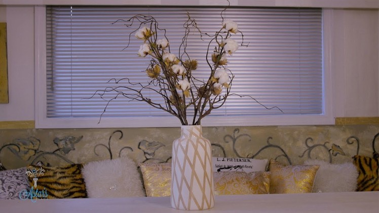Floristry Tutorial: Cotton Flower and Twisty Willow Urn Design