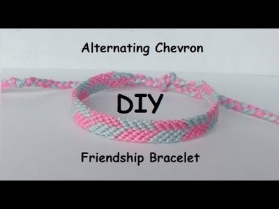 Friendship Bracelet: Alternating Chevron Pattern Tutorial