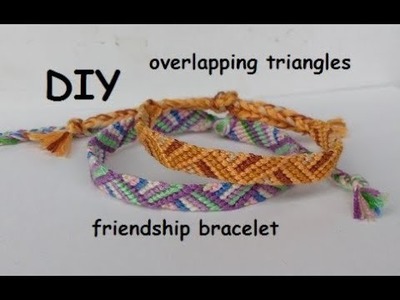 Friendship Bracelet: Overlapping Triangles Pattern Tutorial