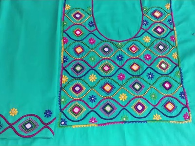 HAND EMBROIDERY: BARFI STITCH AND DESIGN. PART-5. COMPLETED