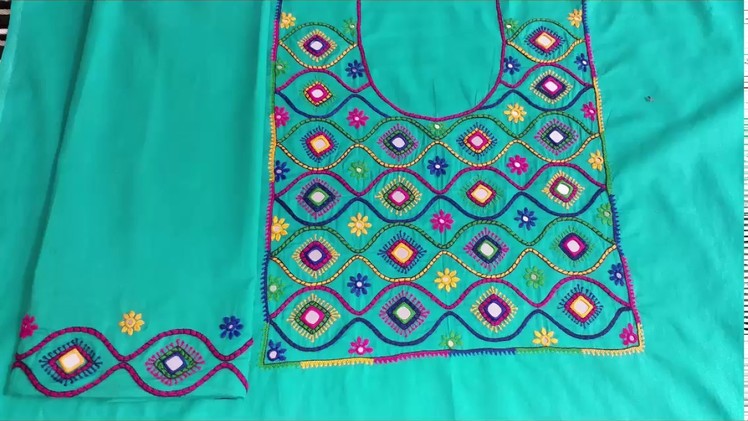 HAND EMBROIDERY: BARFI STITCH AND DESIGN. PART-5. COMPLETED