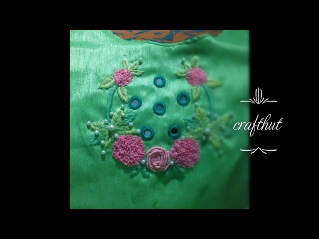 HAND EMBROIDERY DESIGNS || SIMPLE  NECK EMBROIDERY DESIGNS