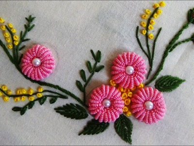 Hand Embroidery: Ring Bullion Knot Stitch