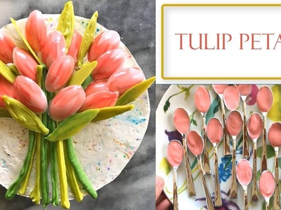 How to Make Chocolate Tulip Decorations | Simple and Easy
