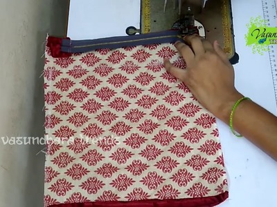 How To Make Hand Purse With Jute Cloth || How to Sew Hand Pouch.Purse With Old Cloth At Home