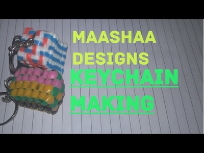 Keychain making with plastic wire easy tutorial