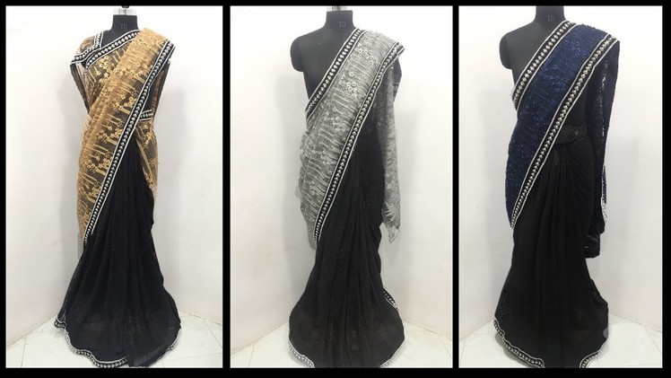 New and latest and designer saree and one minute sari and hand work saree