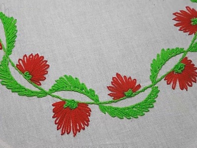 New Hand embroidery designs | New Embroidery design for dresses | Stitch and Flower Embroidery