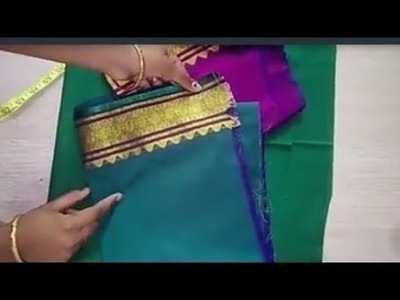 Paithani Blouse Design cutting stitching | easy patchwork paithani Blouse Design