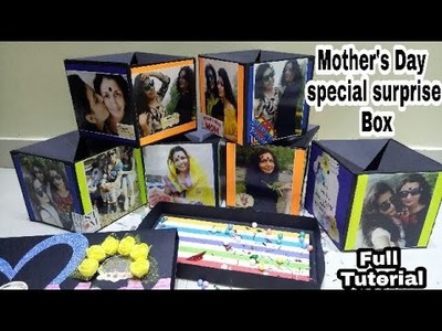 (Tutorial) Mother's Day special surprise Box || step by step Making process ||Mother's Day Box card