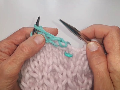 2 stitches I-cord Bind Off in the round. Part 2
