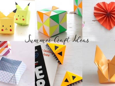 6 Simple Summer DIY Craft Ideas | Summer Holiday Crafts