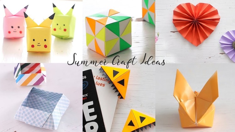 6 Simple Summer DIY Craft Ideas | Summer Holiday Crafts