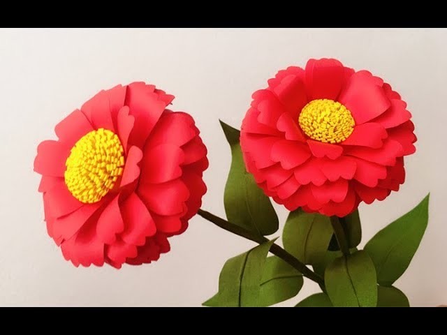 ABC TV | How To Make Zinnia Paper Flower With Shape Punch - Craft Tutorial