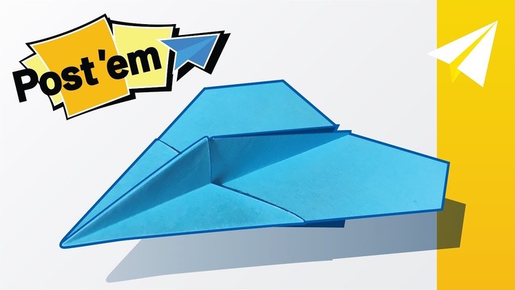 Amazing Sticky Note Paper Airplane! How to make the P-03 Rival
