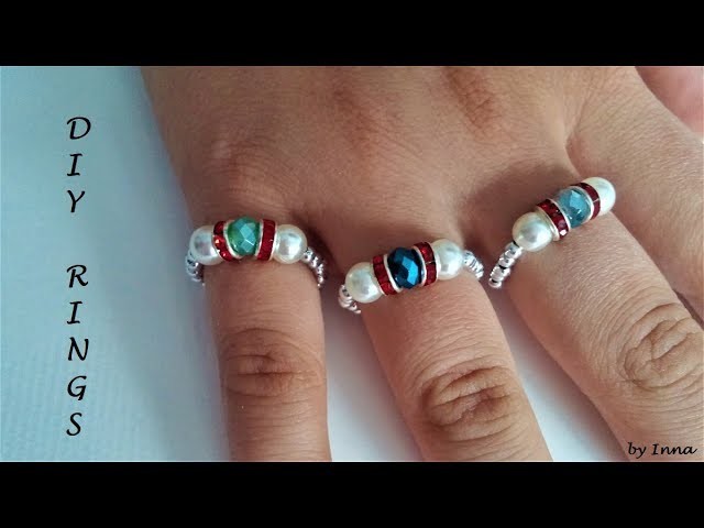 Beaded rings. How to make stunning ring in less than 5 minutes ????????????