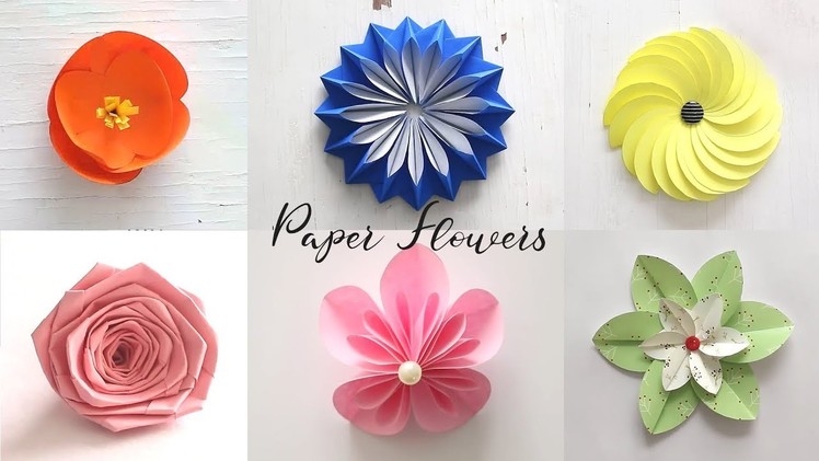 Best of Last Summer 6 Easy Paper Flowers | DIY Craft Ideas