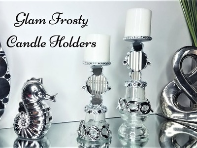 Clear Chain Frost Candleholders| Simple And Inexpensive Table Decorating Idea!