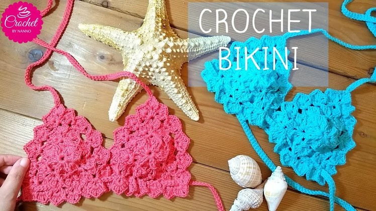 CROCHET BIKINI FOR WOMEN #1 Swimsuit Less than $5 Dollars I The Crochet Shop Free tutorials