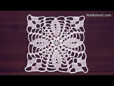 Crochet flower motif tutorial Crochet lace motif patterns free