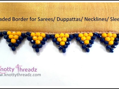 Crystal Border or Edging for Sarees. Duppattas. Odhani. Neckline. Sleeves | 5.10 Saree Kuchu Tassels