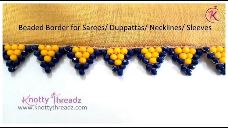 Crystal Border or Edging for Sarees. Duppattas. Odhani. Neckline. Sleeves | 5.10 Saree Kuchu Tassels