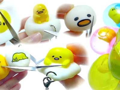 Cutting Open Gudetama Squishy Squeeze Toy Compilation