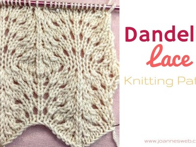 Dandelion Lace Knitting Pattern - Intricate Knit Instructions
