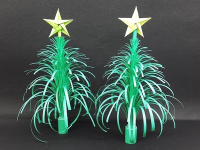 DIY 3D Paper Christmas Tree making tutorial - Christmas Crafts