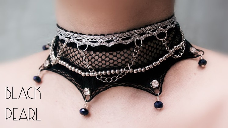 DIY | Band Halskette | Velvet choker. necklace | Ribbon necklace | vintage jewelry