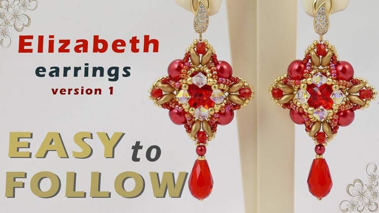 DIY beautiful earrings and pendant with 12 mm rivolis tutorial