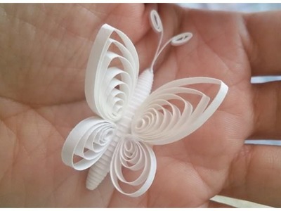 DIY Butterfly Easy  Butterfly Simple paper quilling butterfly  DIY Quick Crafts