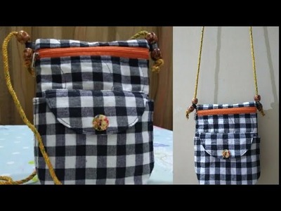 DIY Decent Sling Bag, Crossbody Bag, Small Purse, स्लिंग बॅग, छोटी पर्स