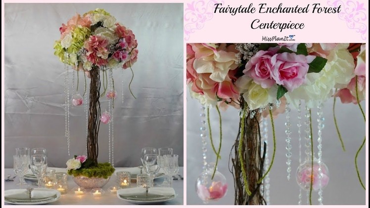 DIY Fairytale Enchanted Forest Branch Wedding  Centerpiece | DIY Tall   Centerpiece | DIY Tutorial