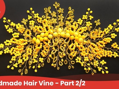 DIY Hair Accessories Craft Ideas. Beaded Hair Vine - Part 2