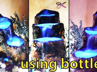[DIY] How to make cemented waterfall fountain (with Relaxing sound of waterfall )