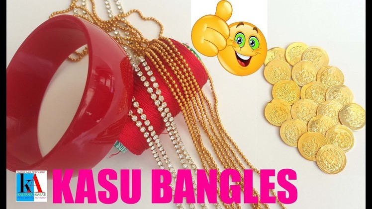 DIY IDEA. How to make kasu bangles using silk thread. jewelry making at home