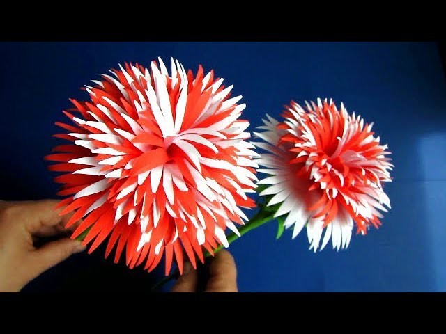 DIY. Paper Craft. VERY EASY!! How to Make Beautiful Paper Flower Stick # 12