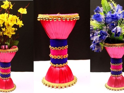 DIY Plastic bottle recycling - Best out of waste flower vase - Plastic bottle crafts