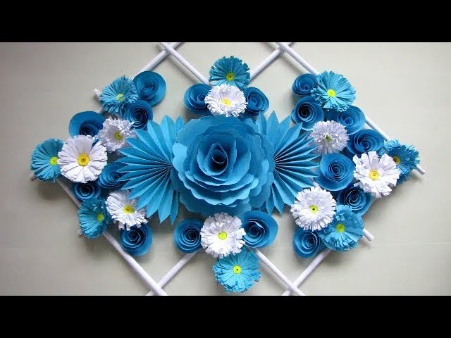 DIY. Simple Home Decor. Wall Decoration. Hanging Flower. Paper Craft Ideas #30