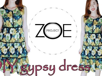 DIY sleeveless gypsy dress | Zoe diy