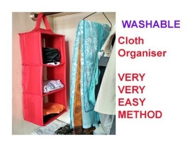 DIY Wardrobe Organizer from Old Clothes - Wardrobe organization idea