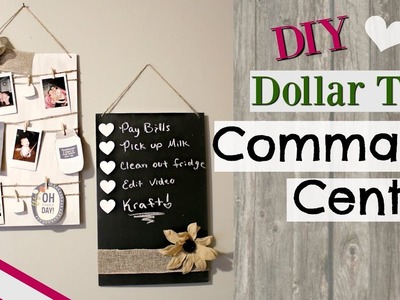 Dollar Tree Command Center | DIY Dollar Tree Chalkboard | Cute Picture Display