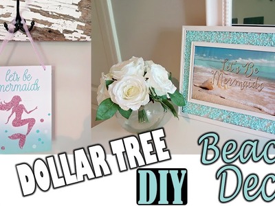 DOLLAR TREE DIY - Beach Mermaid Room Decor Project